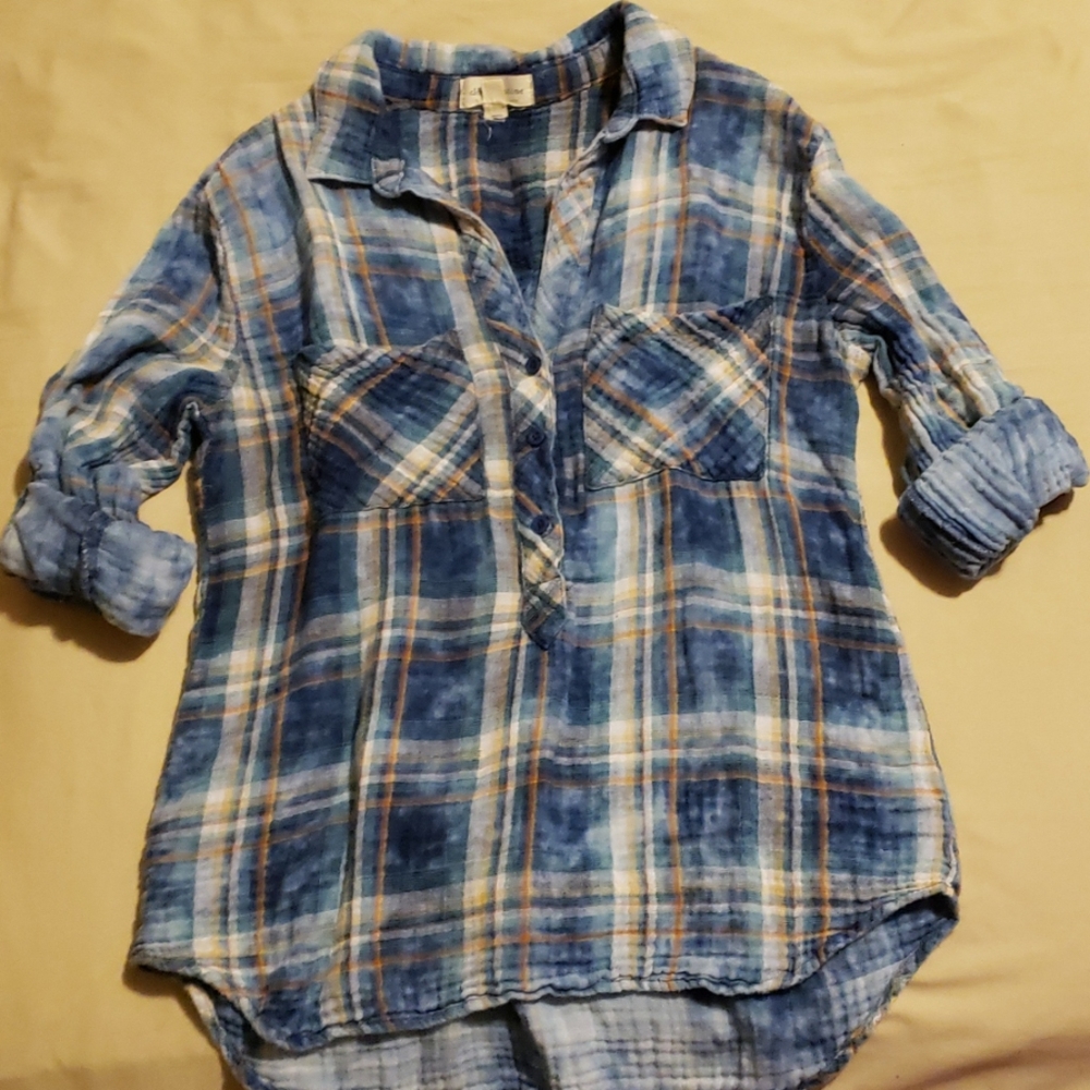 Plaid tunic